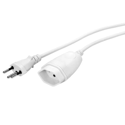 STEFFEN Verlängerungskabel 2m 0302162 weiss Idealshop