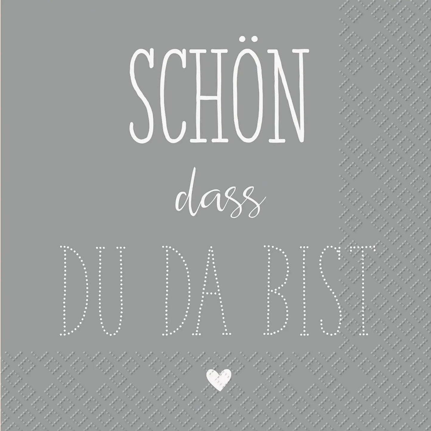 STEWO Serviette 25x25cm 2573648865 Dahoma FSC grau 20 Stück Idealshop