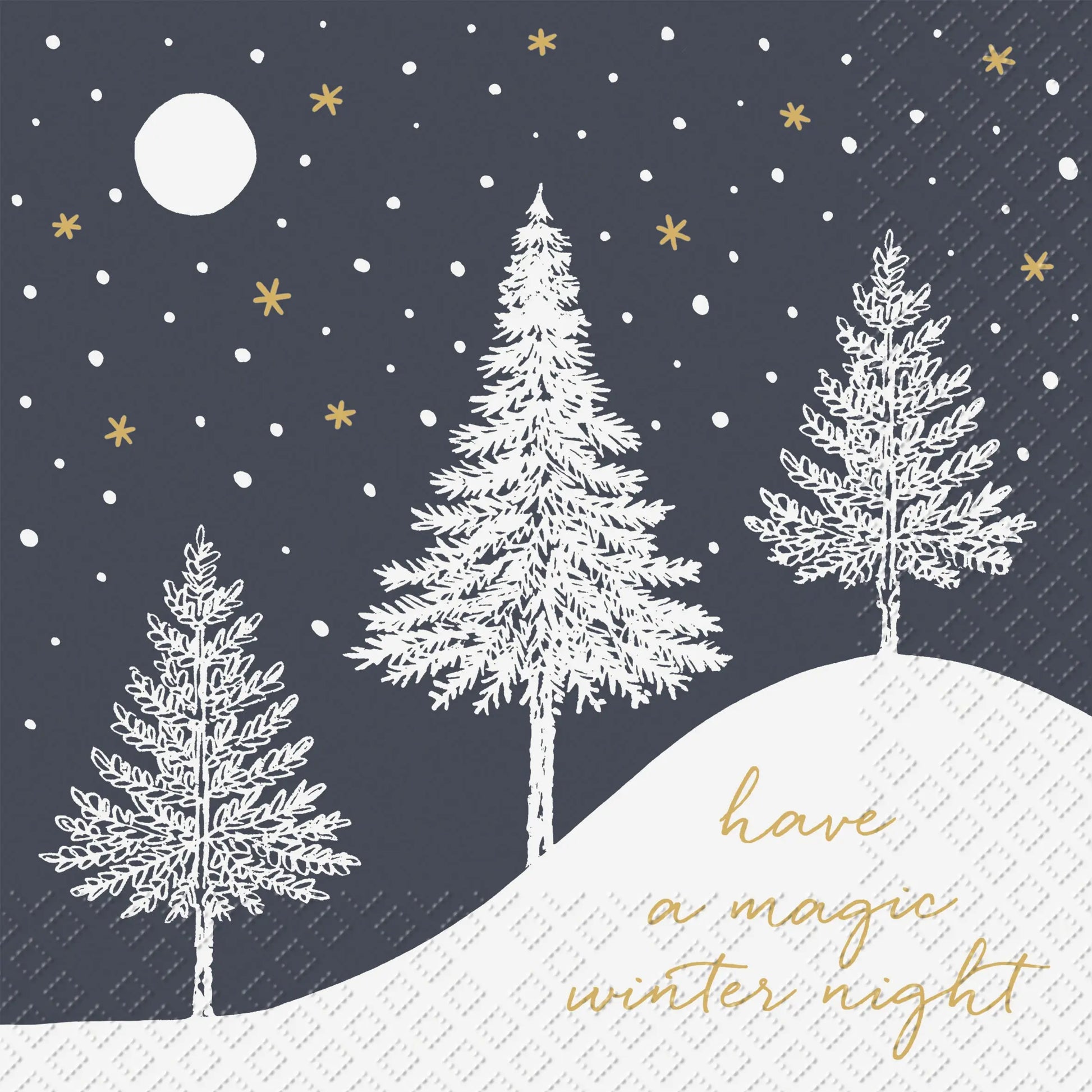 STEWO     Serviette Hiver        33x33cm Idealshop
