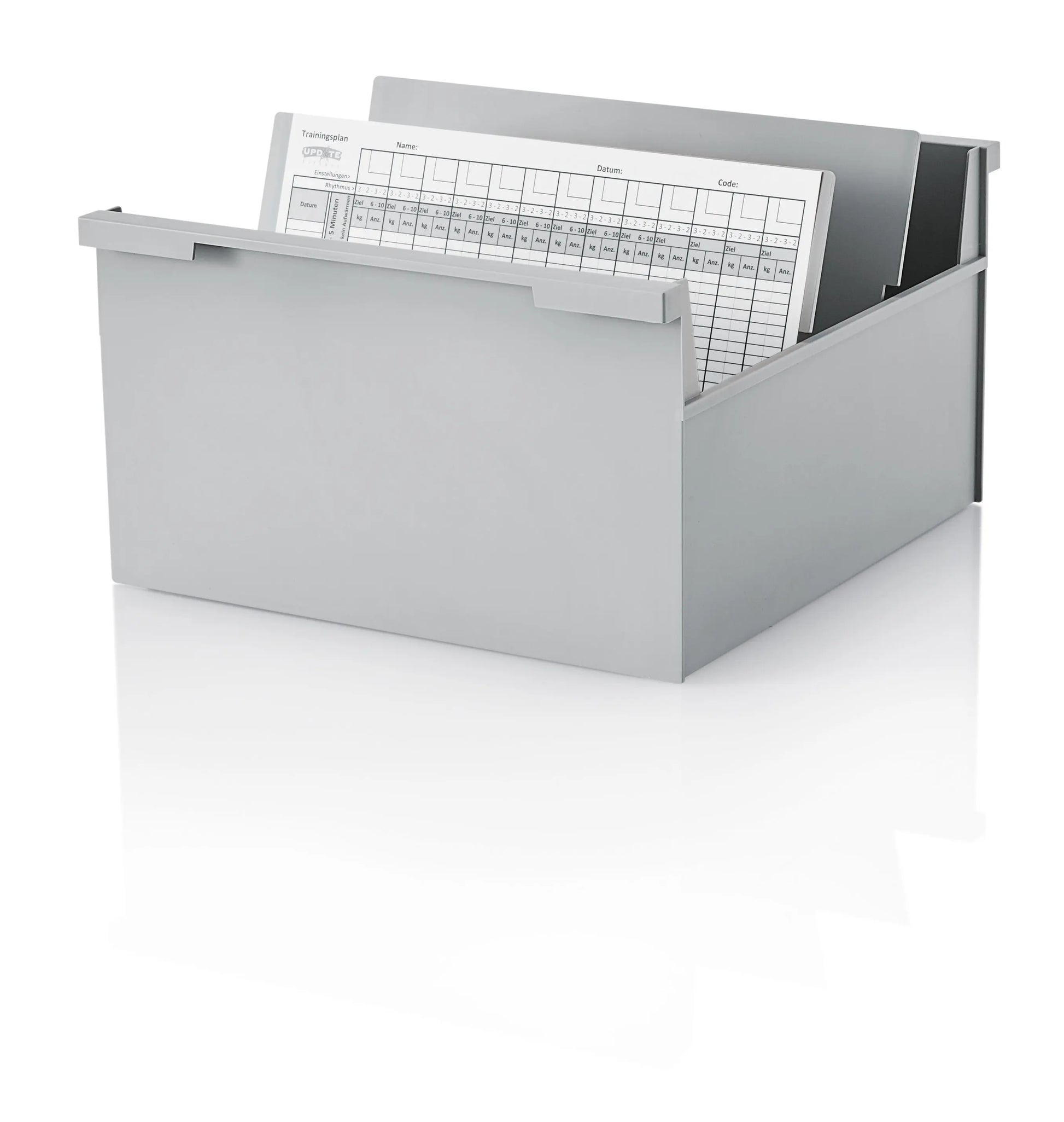 STYRO Karteikasten quer A4 30-432.85 grau Idealshop