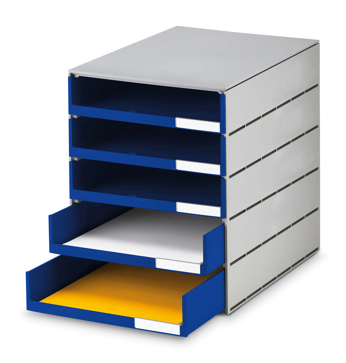 STYRO Schubladenbox grau 16-800138 5 Fächer Idealshop