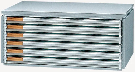 STYRO Schubladenbox styroindiv. A3 04-122062.80 grau/grau 6 Schubladen Idealshop