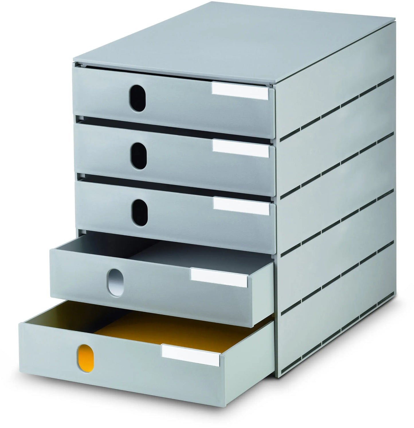STYRO Schubladenbox styroval öko 14-8000.85 grau/grau 5 Schubladen gesch. Idealshop