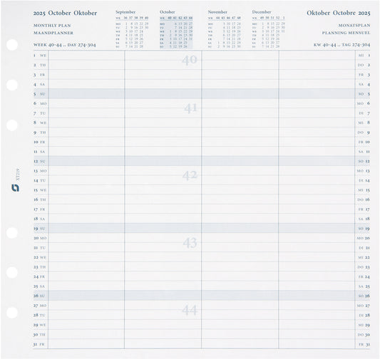 SUCCES    Agenda Standard Monatspl. 2025