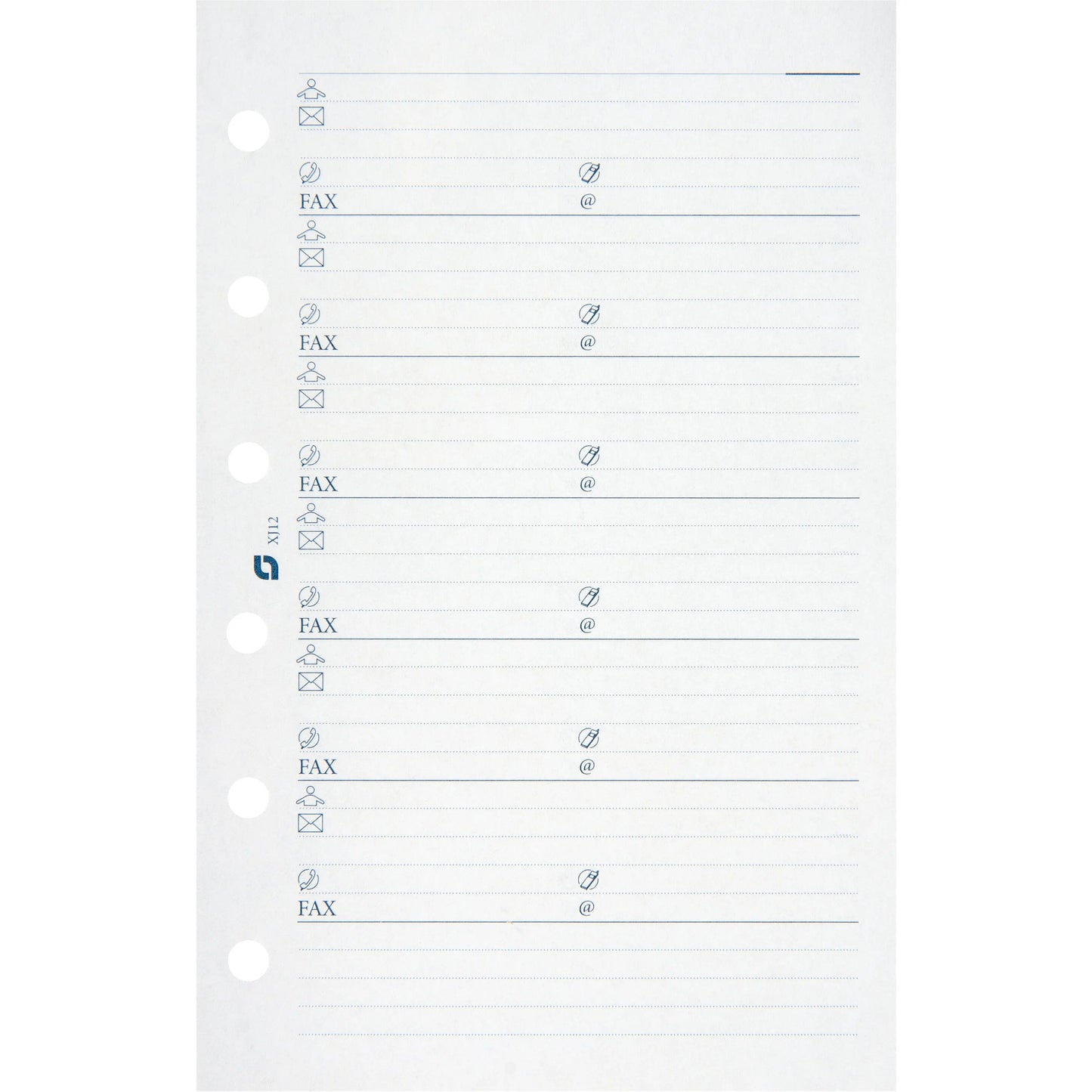 SUCCES Agenda Junior Adressseiten 84201200U weiss 50 Blatt 8x12.5cm Idealshop