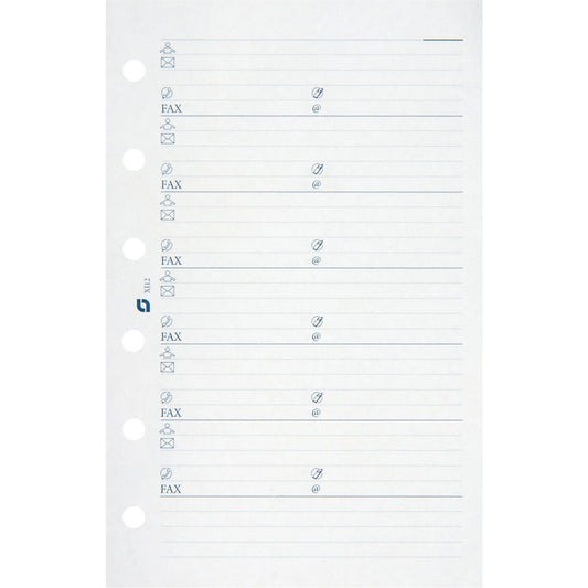 SUCCES Agenda Junior Adressseiten 84201200U weiss 50 Blatt 8x12.5cm Idealshop