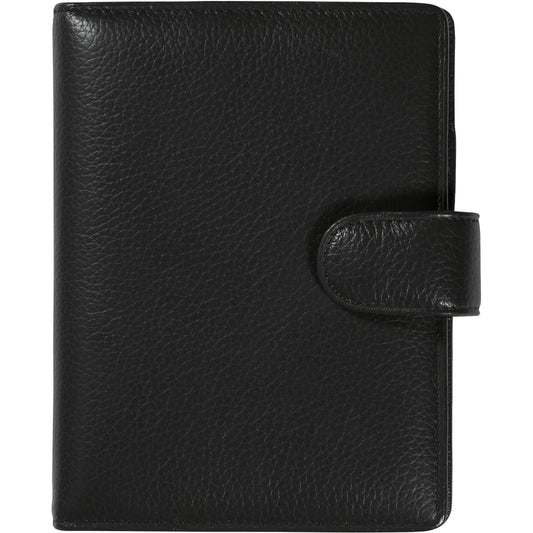 SUCCES Agenda Mini Ringbuch Cadiz 84136502U Leder schwarz 9.5x12.5cm Idealshop