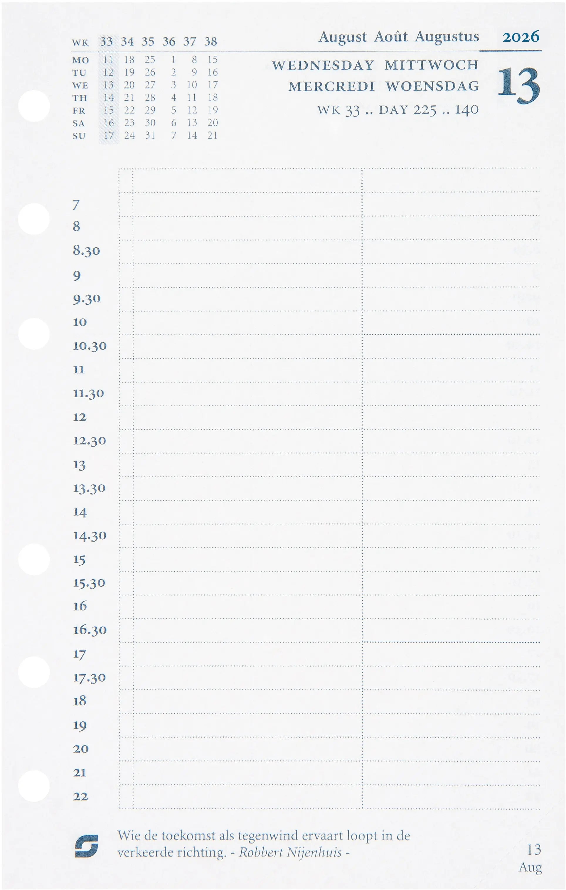 SUCCES Agenda Senior 2026 845209000026U 1T/1S Ersatzkal. 9.5x15cm Idealshop