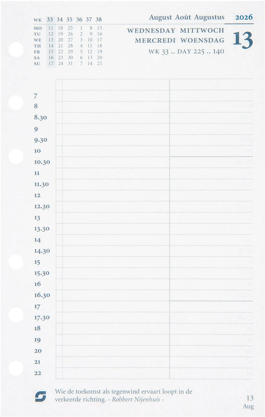 SUCCES Agenda Senior 2026 845209000026U 1T/1S Ersatzkal. 9.5x15cm Idealshop