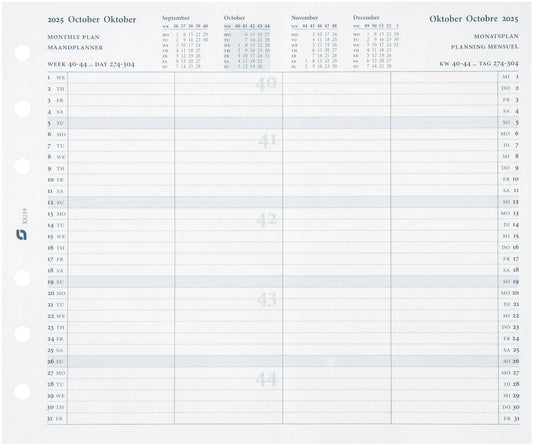 SUCCES    Agenda Senior Monatspläne 2025 Idealshop