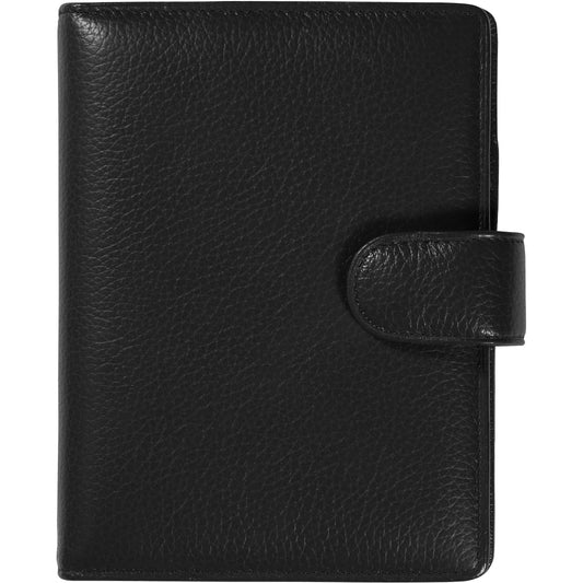 SUCCES Agenda Senior Ringbuch Cadiz 84536502U Leder schwarz 13x17.8cm Idealshop