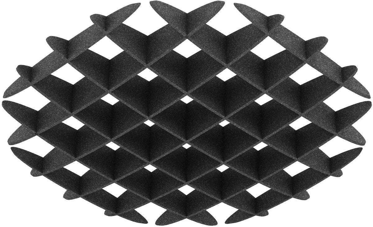 SUONO Deckenelement 120x120x15cm 2142.U12.2600 ROUND, schwarz Idealshop