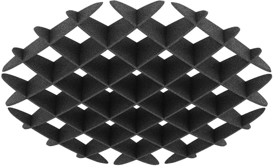 SUONO Deckenelement 120x120x15cm 2142.U12.2600 ROUND, schwarz Idealshop