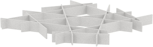 SUONO Deckenelement 229x229x19cm 2144.U12.0400 INTERLACE, weiss Idealshop