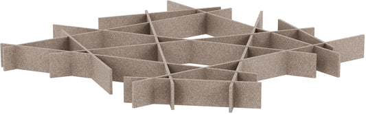 SUONO Deckenelement 229x229x19cm 2144.U12.4400 INTERLACE, braun Idealshop