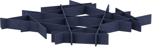 SUONO Deckenelement 229x229x19cm 2144.U12.4700 INTERLACE, blau Idealshop