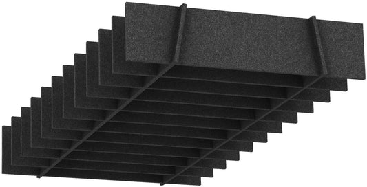 SUONO Deckenelement 240x120x28cm 2140.U12.2600 STRAIGHT, schwarz Idealshop