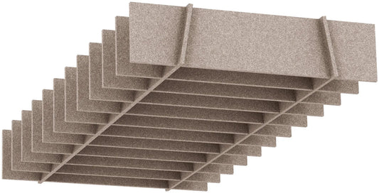 SUONO Deckenelement 240x120x28cm 2140.U12.4400 STRAIGHT, braun Idealshop
