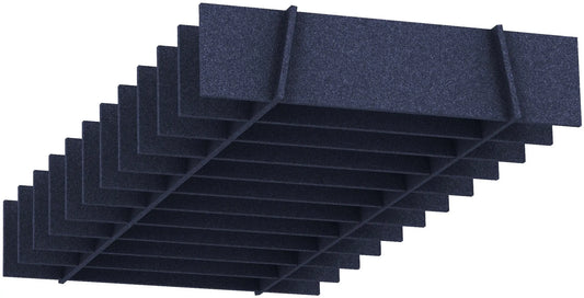 SUONO Deckenelement 240x120x28cm 2140.U12.4700 STRAIGHT, blau Idealshop