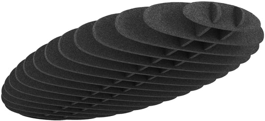SUONO Deckenelement 240x120x30cm 2141.U12.2600 OVAL, schwarz Idealshop