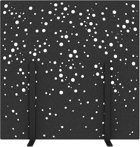 SUONO Trennwand L 180x180x2.4cm 1311.L24.2601 STAND, schwarz Idealshop