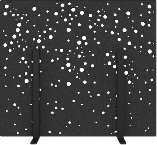 SUONO Trennwand M 160x140x2.4cm 1311.M24.2601 STAND, schwarz Idealshop