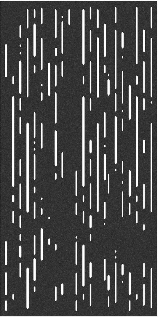 SUONO Trennwand XL 120x240x1.2cm 1211.X12.2602 CURTAIN, LINES, schwarz 2 Stk. Idealshop