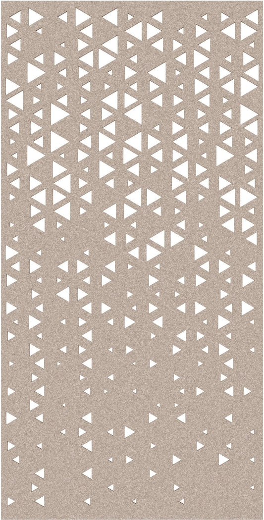 SUONO Trennwand XL 120x240x1.2cm 1211.X12.4403 CURTAIN, TRIANGLE, brau 2 Stk. Idealshop