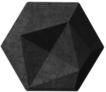 SUONO Wandelement 16x14x2cm 3116.S09.2600 TILES 3D, HEXA, schwar 10 Stk. Idealshop