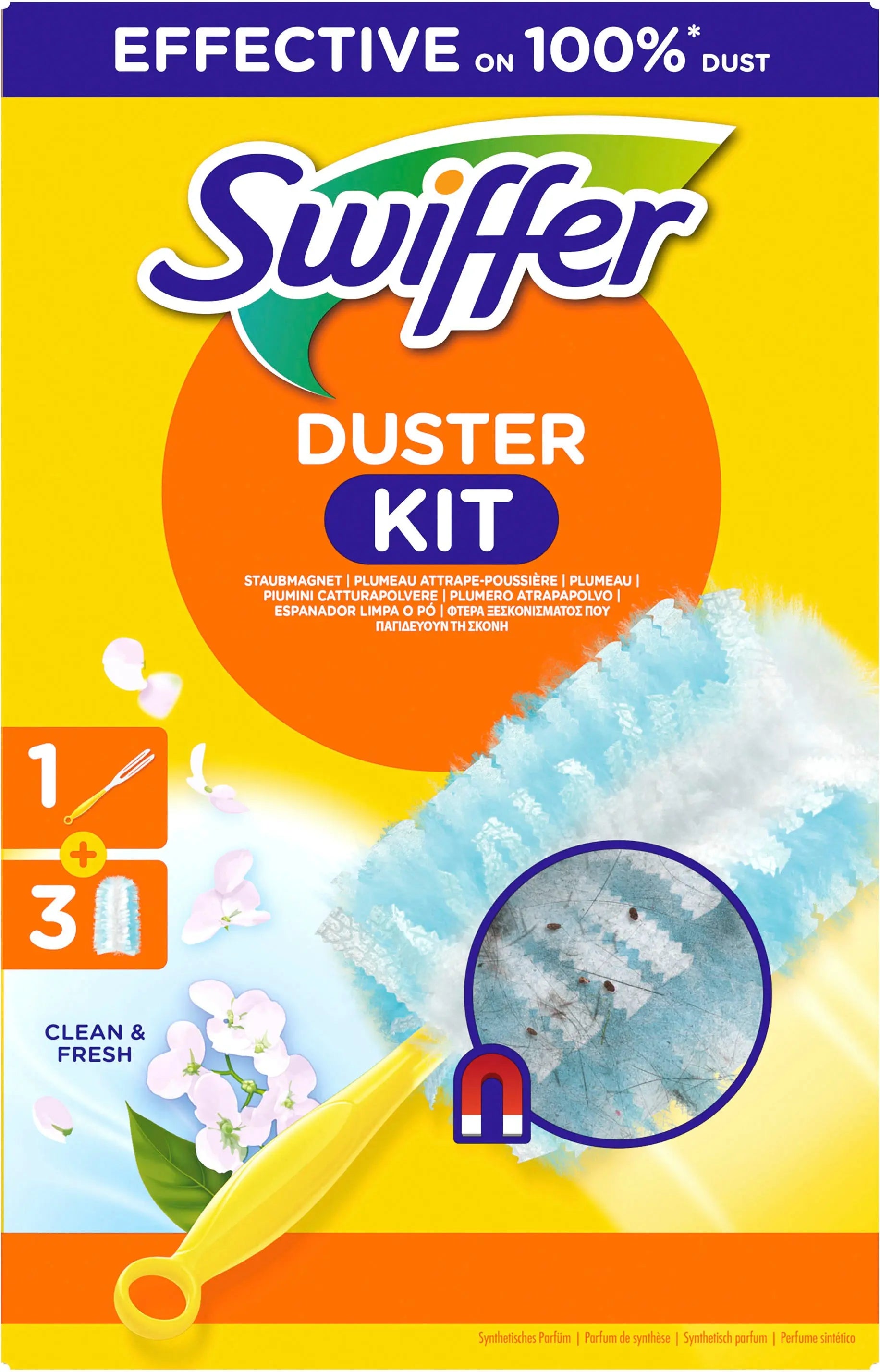 SWIFFER Staubmagnet Starterset 972097 Clean and Fresh 3 Tücher Idealshop