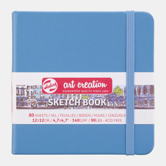 TALENS Skizzenbuch 12x12xcm 9314214M seeblau 80 Seiten Idealshop