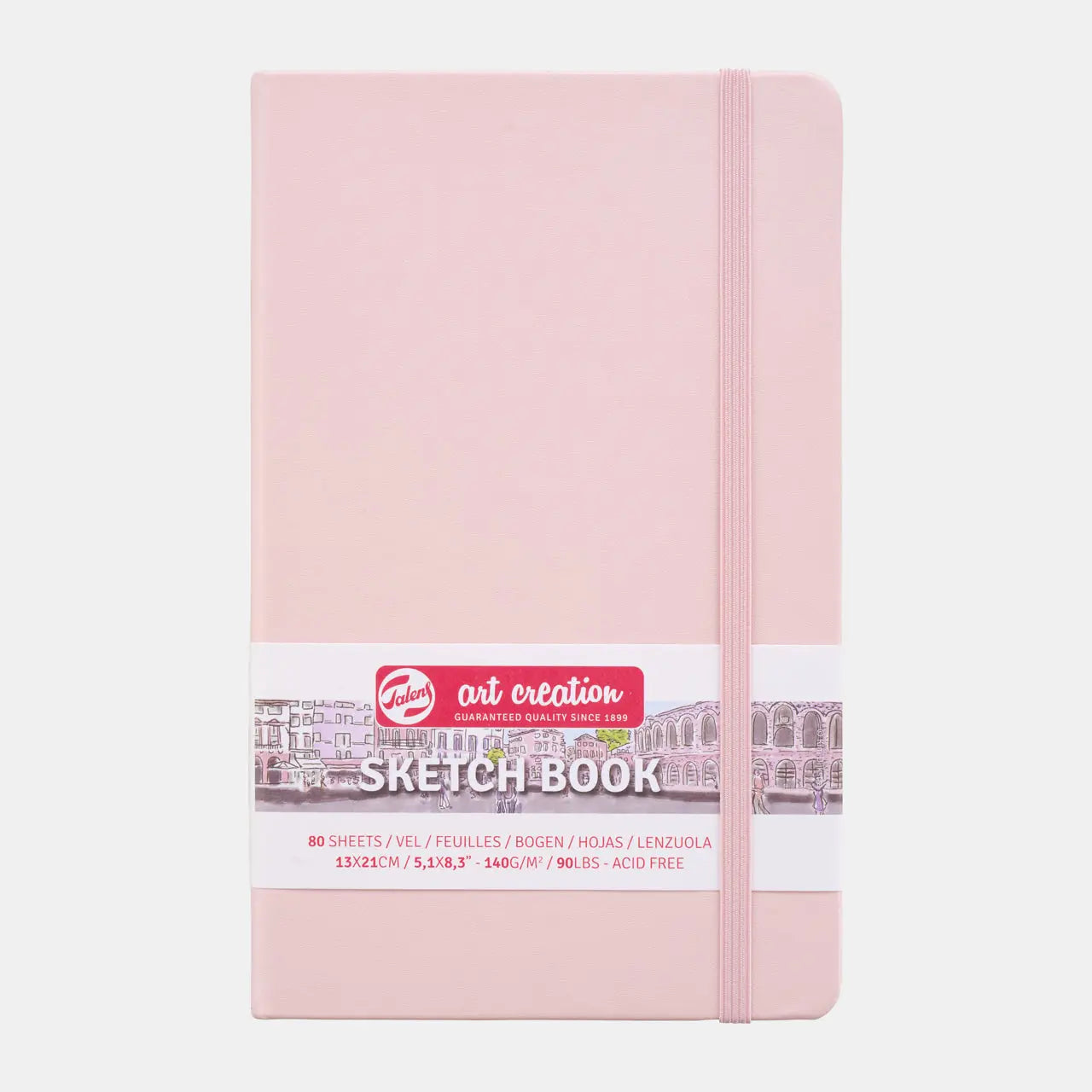 TALENS Skizzenbuch 13x21cm 9314012M pastellrosa 80 Seiten Idealshop