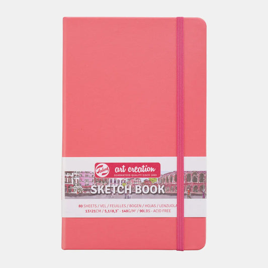 TALENS Skizzenbuch 13x21cm 9314312M korallenrot 80 Seiten Idealshop
