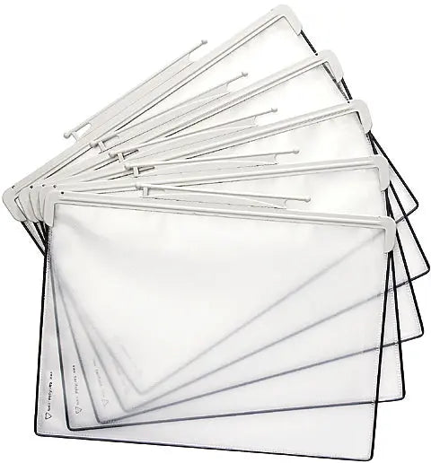 TARIFOLD Design Drehtaschen A4 704300 PP grau 5 Stück Idealshop