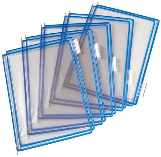 TARIFOLD T-Display Drehtasche A4 114001 PVC inkl. 5 Tabs blau 10 Stk. Idealshop