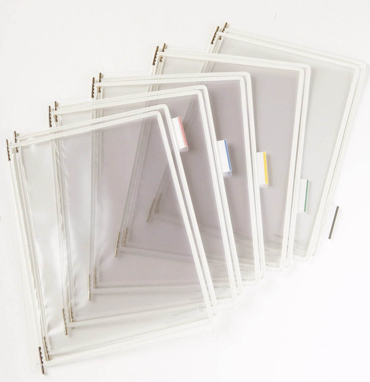 TARIFOLD T-Display Drehtasche A4 114002 PVC inkl. 5 Tabs weiss 10 Stk. Idealshop