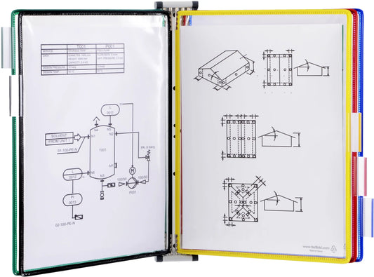 TARIFOLD T-Display Wandelement A4 416169 grau inkl. 5 Taschen Idealshop