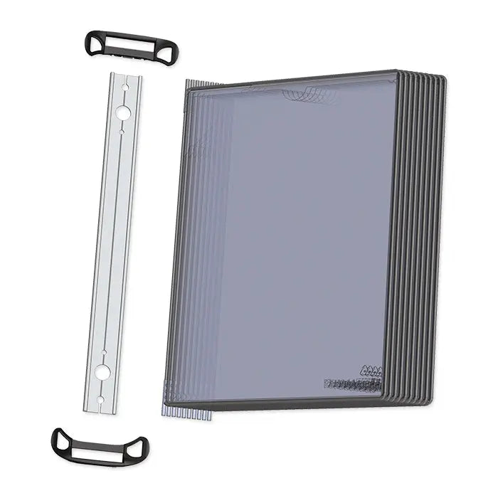TARIFOLD T-Display Wandelement Pro A4 920303 schwarz inkl. 10 Taschen Idealshop