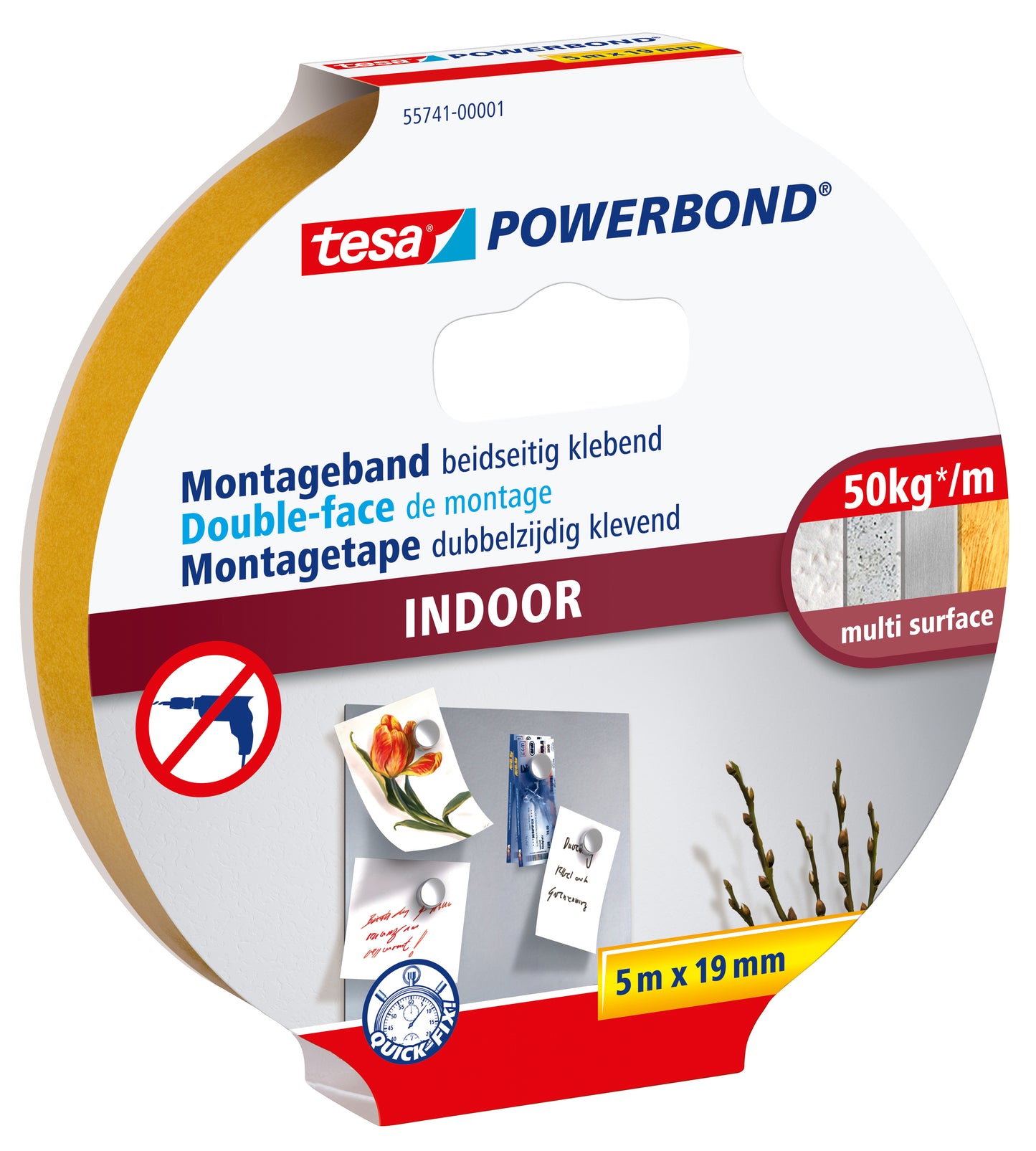 TESA      Montageband Indoor     19mmx5m