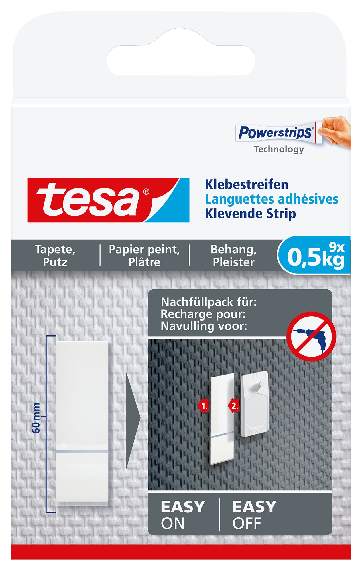 TESA      Klebestreifen 0,5 kg