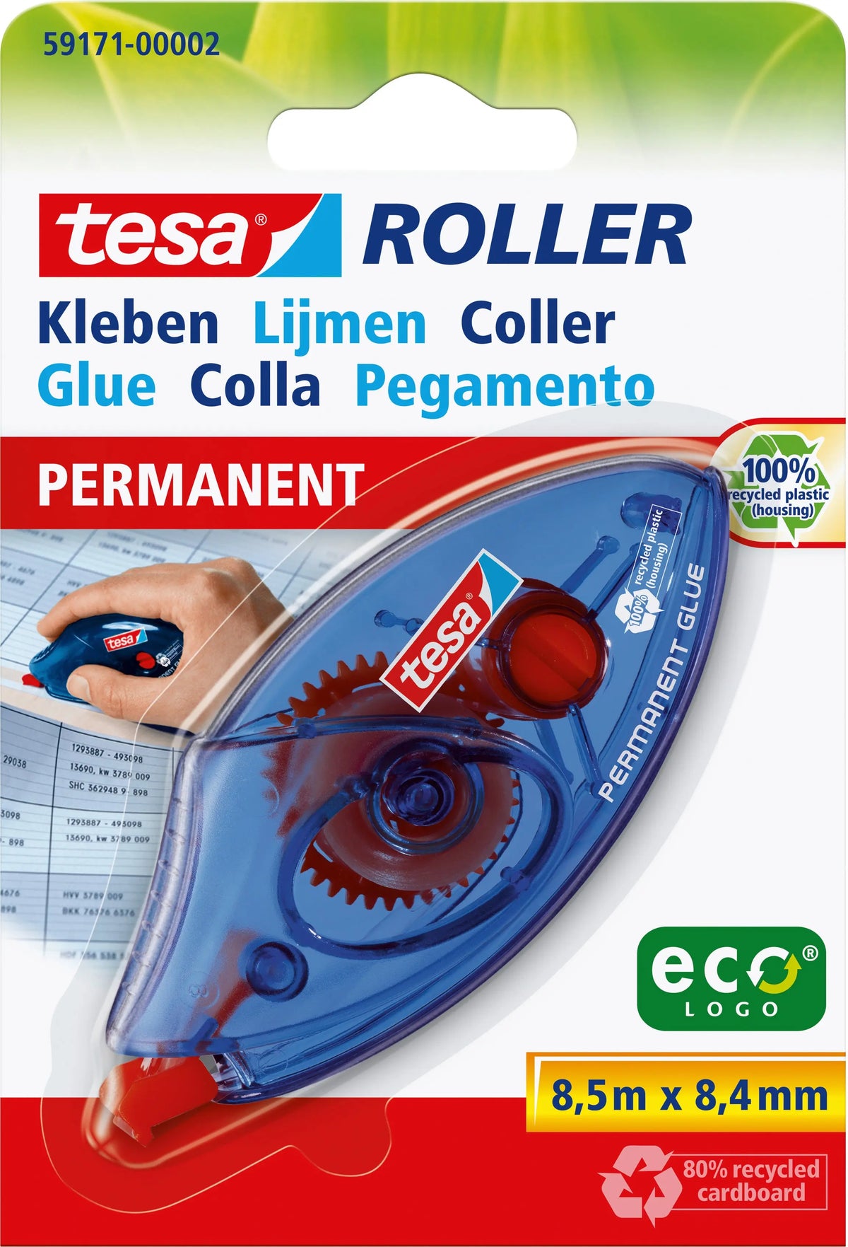 TESA Einweg-Kleberoller 591710000 8,4mmx8,5m permanent Idealshop