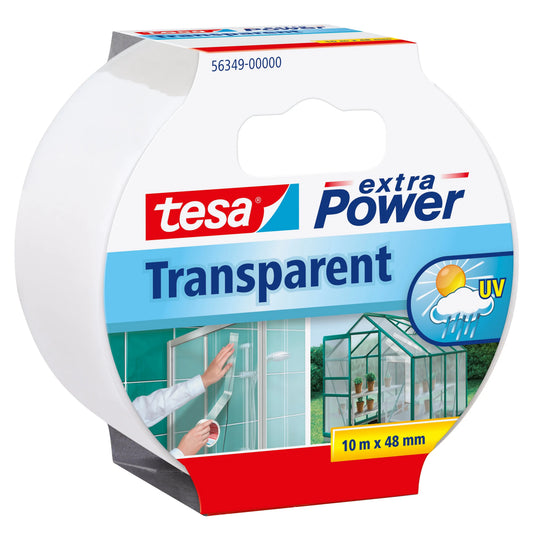 TESA Extra Power 10mx50mm 563490000 Gewebeband, transparent Idealshop