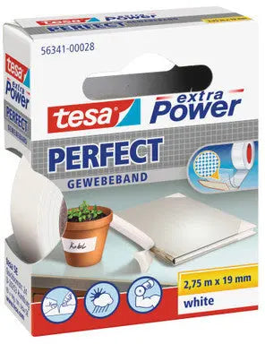 TESA Extra Power Perfect 2.75mx38mm 563430003 Gewebeband. weiss Idealshop