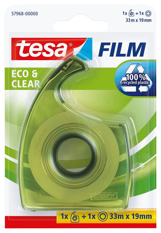 TESA Handabroller EasyCut Blister 579680000 grün, inkl. 1 Rolle 19mmx33m Idealshop