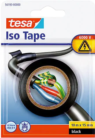 TESA Isolierband Iso Tape 15mmx10m 561930000 schwarz Idealshop