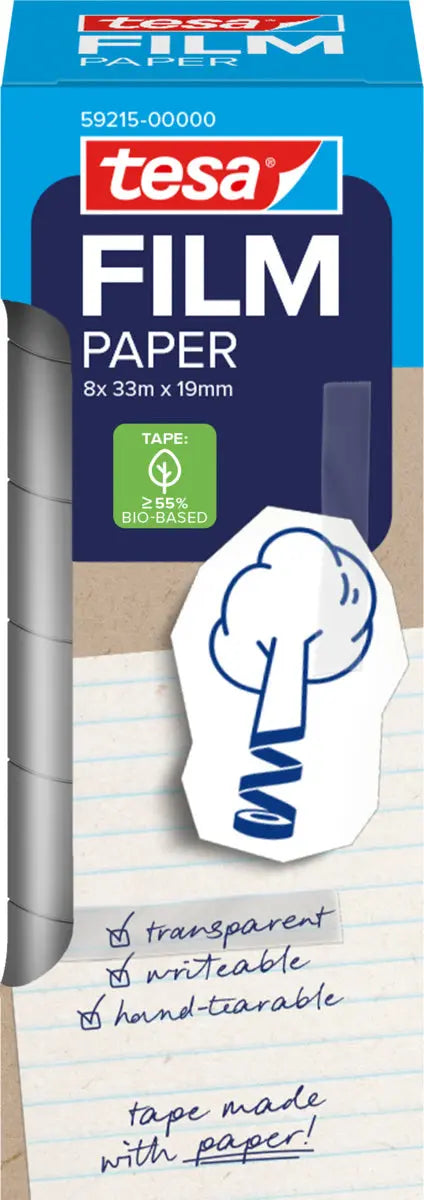 TESA Klebeband Papier 10mx19mm 59213-00000 8 Rollen Idealshop