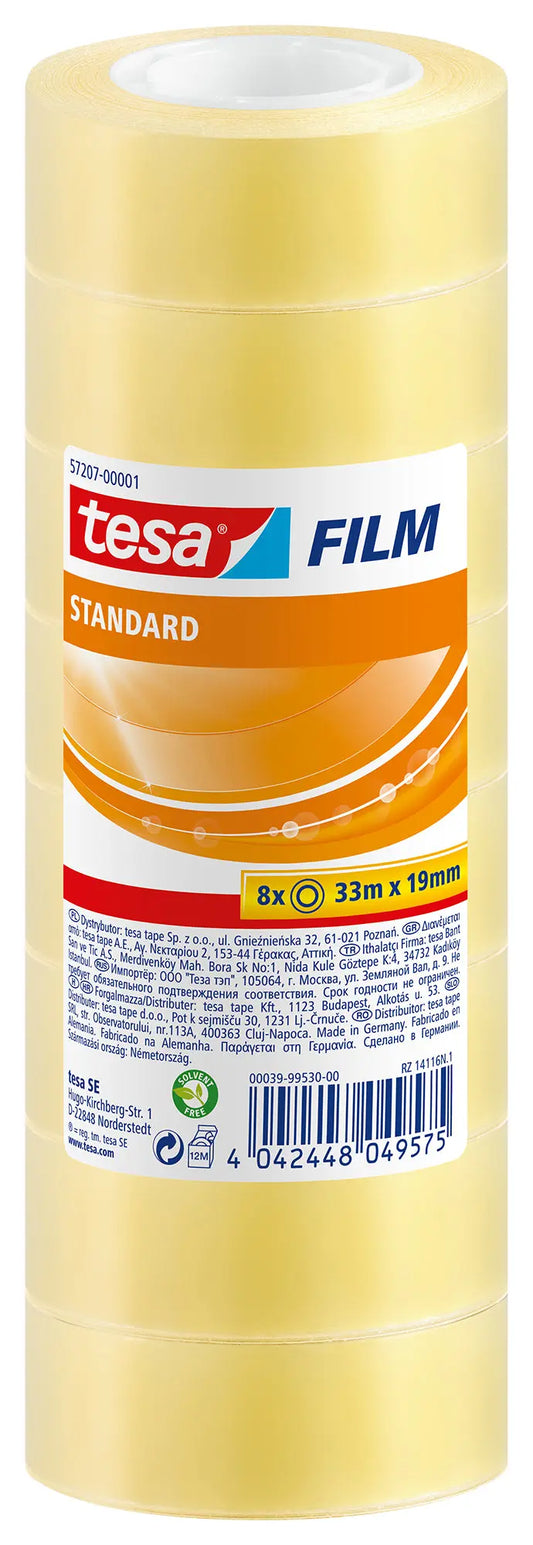 TESA Klebeband stand.Box 33mx19mm 572070000 8 Stück Idealshop