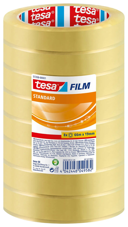TESA Klebeband stand.Box 66mx19mm 572080000 8 Stück Idealshop