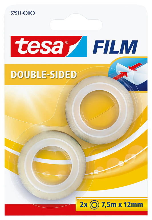 TESA Klebeband tesafilm 12mmx7.5m 579110000 transp.,doppels.,Blister 2Stk. Idealshop