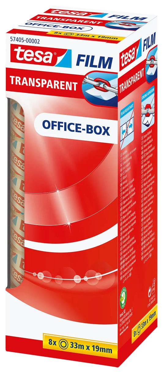 TESA      Klebeband transp.Box  33mx19mm Idealshop